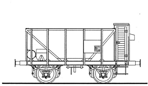 Ferro Train 850-153 - Austrian 2axle ore hopper car kkStB Kz 208963